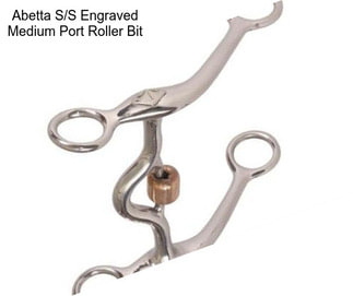 Abetta S/S Engraved Medium Port Roller Bit