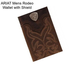 ARIAT Mens Rodeo Wallet with Shield