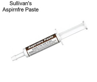 Sullivan\'s Aspirnfre Paste