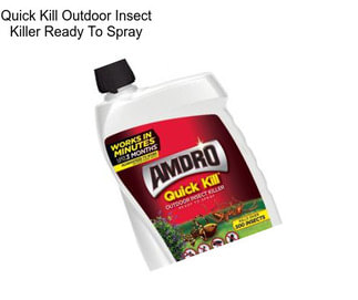 Quick Kill Outdoor Insect Killer Ready To Spray