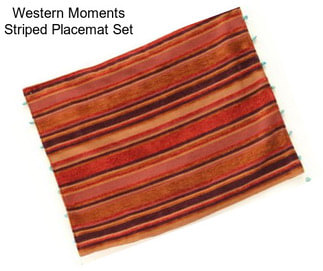 Western Moments Striped Placemat Set