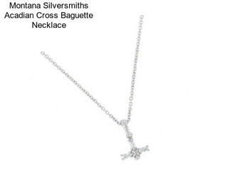 Montana Silversmiths Acadian Cross Baguette Necklace