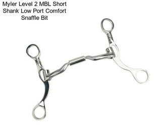 Myler Level 2 MBL Short Shank Low Port Comfort Snaffle Bit