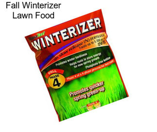 Fall Winterizer Lawn Food