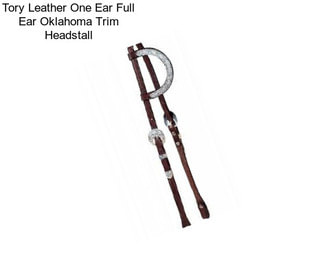 Tory Leather One Ear Full Ear Oklahoma Trim Headstall