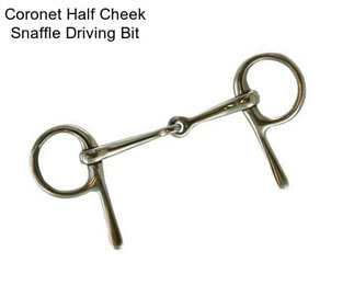 Coronet Half Cheek Snaffle Driving Bit