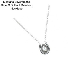 Montana Silversmiths Rider\'S Brilliant Raindrop Necklace