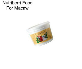 Nutriberri Food For Macaw