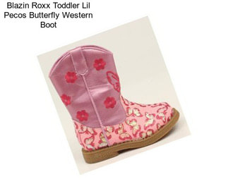 Blazin Roxx Toddler Lil Pecos Butterfly Western Boot