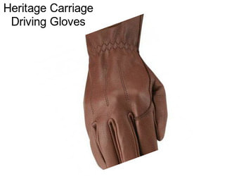 Heritage Carriage Driving Gloves