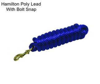 Hamilton Poly Lead With Bolt Snap