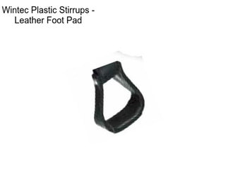 Wintec Plastic Stirrups - Leather Foot Pad