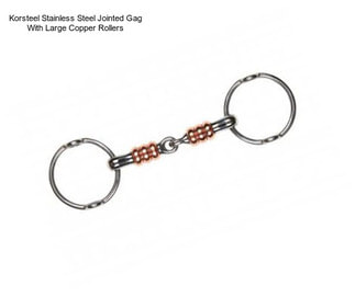 Korsteel Stainless Steel Jointed Gag With Large Copper Rollers