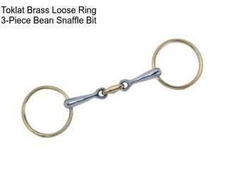 Toklat Brass Loose Ring 3-Piece Bean Snaffle Bit