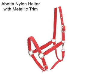 Abetta Nylon Halter with Metallic Trim