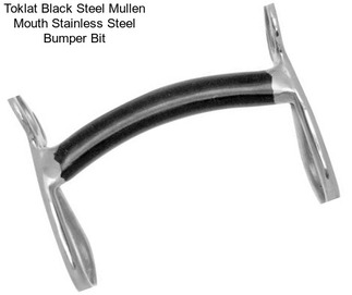 Toklat Black Steel Mullen Mouth Stainless Steel Bumper Bit