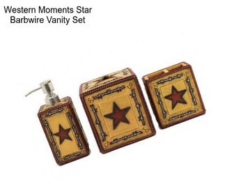 Western Moments Star Barbwire Vanity Set