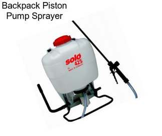 Backpack Piston Pump Sprayer