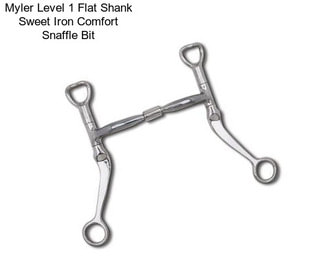 Myler Level 1 Flat Shank Sweet Iron Comfort Snaffle Bit