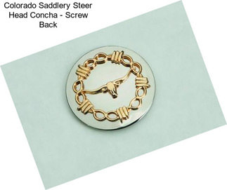 Colorado Saddlery Steer Head Concha - Screw Back