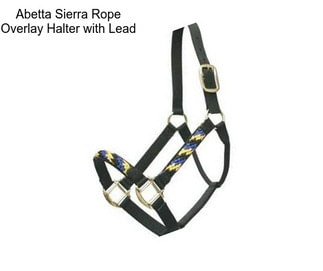 Abetta Sierra Rope Overlay Halter with Lead