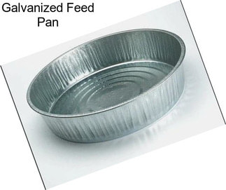 Galvanized Feed Pan