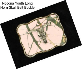 Nocona Youth Long Horn Skull Belt Buckle