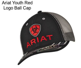 Ariat Youth Red Logo Ball Cap