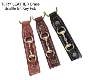 TORY LEATHER Brass Snaffle Bit Key Fob