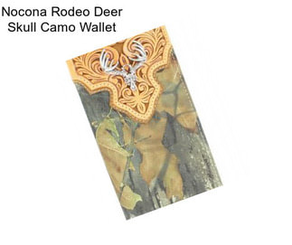 Nocona Rodeo Deer Skull Camo Wallet