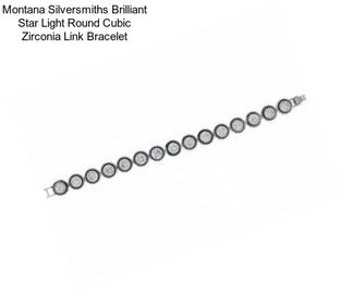 Montana Silversmiths Brilliant Star Light Round Cubic Zirconia Link Bracelet