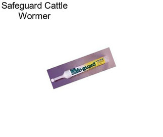 Safeguard Cattle Wormer