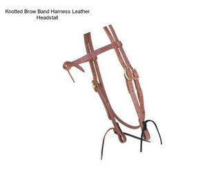 Knotted Brow Band Harness Leather Headstall