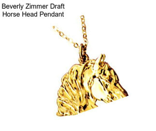 Beverly Zimmer Draft Horse Head Pendant