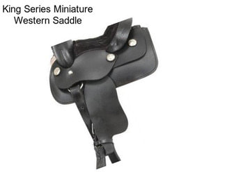 King Series Miniature Western Saddle