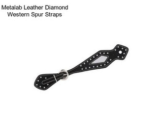 Metalab Leather Diamond Western Spur Straps