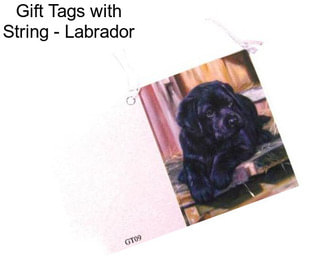 Gift Tags with String - Labrador