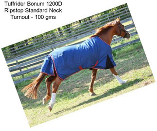 Tuffrider Bonum 1200D Ripstop Standard Neck Turnout - 100 gms