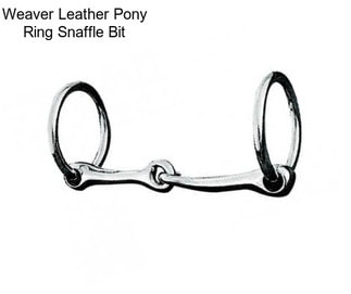 Weaver Leather Pony Ring Snaffle Bit