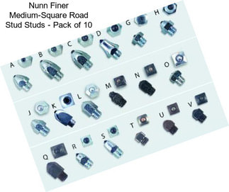 Nunn Finer Medium-Square Road Stud Studs - Pack of 10