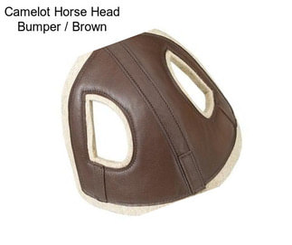 Camelot Horse Head Bumper / Brown