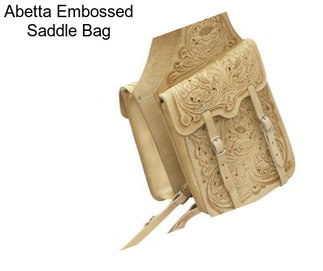 Abetta Embossed Saddle Bag