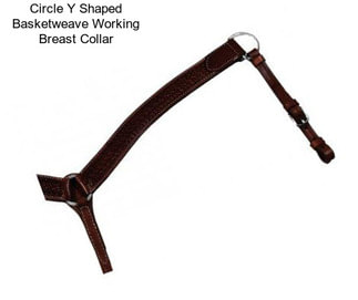 Circle Y Shaped Basketweave Working Breast Collar