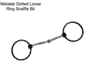 Metalab Dotted Loose Ring Snaffle Bit