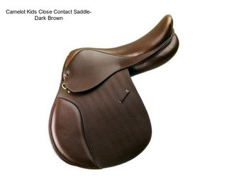 Camelot Kids Close Contact Saddle- Dark Brown