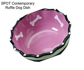 SPOT Contemporary Ruffle Dog Dish