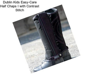 Dublin Kids Easy-Care Half Chaps I with Contrast Stitch
