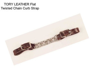 TORY LEATHER Flat Twisted Chain Curb Strap