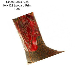 Cinch Boots Kids Kck122 Leopard Print Boot