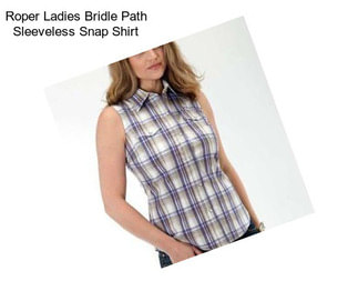 Roper Ladies Bridle Path Sleeveless Snap Shirt